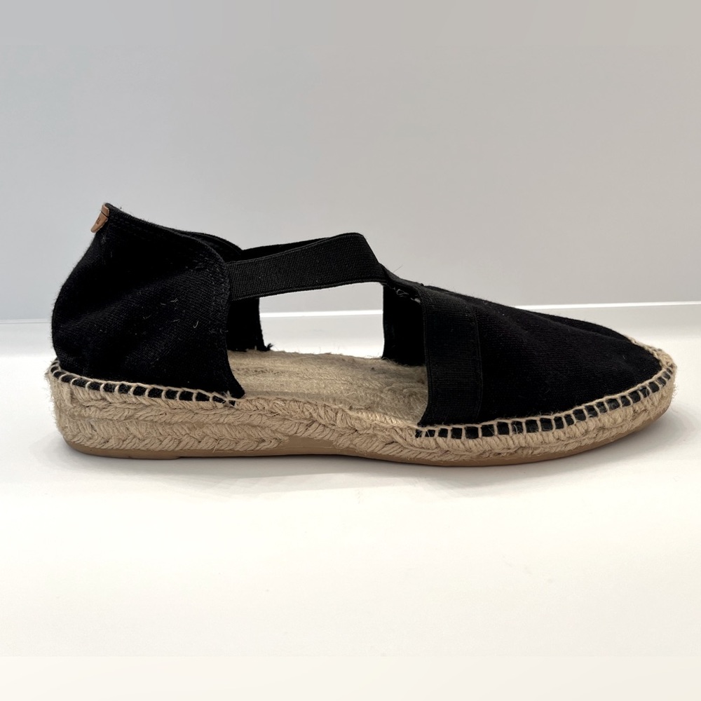 Toni Pons Origins Espadrilles Black Sandals SIZE 40 Flats Nordstrom